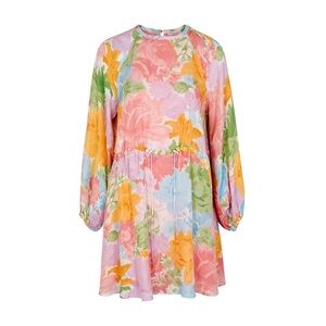 STINE GOYA Floral pastel Rosegarden Coco mini Spring dress